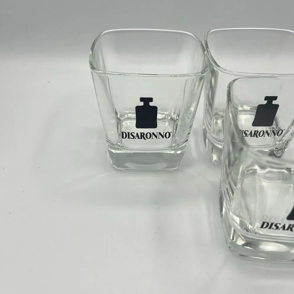 4 Disaronno Square Rocks / Cocktail Glasses